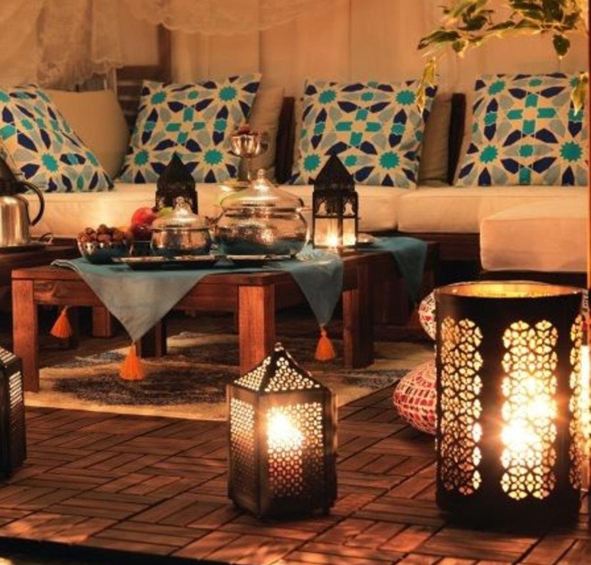 أفكار بسيطة لتزيين غرف منزلك في رمضان إنارات