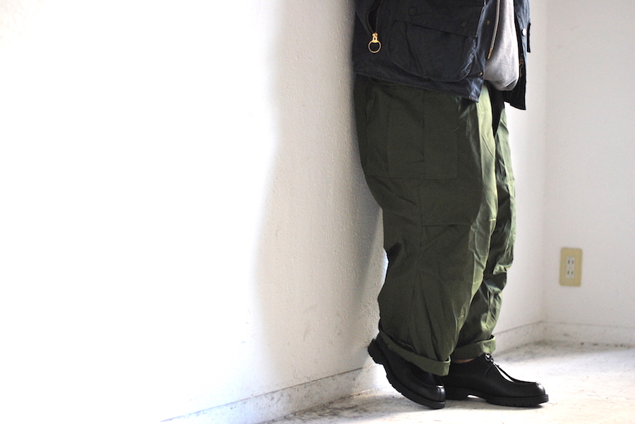 allumer　M-51ミリタリーシェルパンツ　アイボリー　カーゴパンツ カーゴパンツ M51 メンズ ゆったり オリーブ 新品 レプリカ 復刻