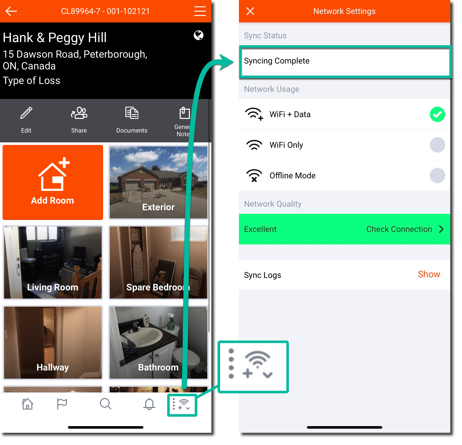 Syncing Data from the Field Encircle