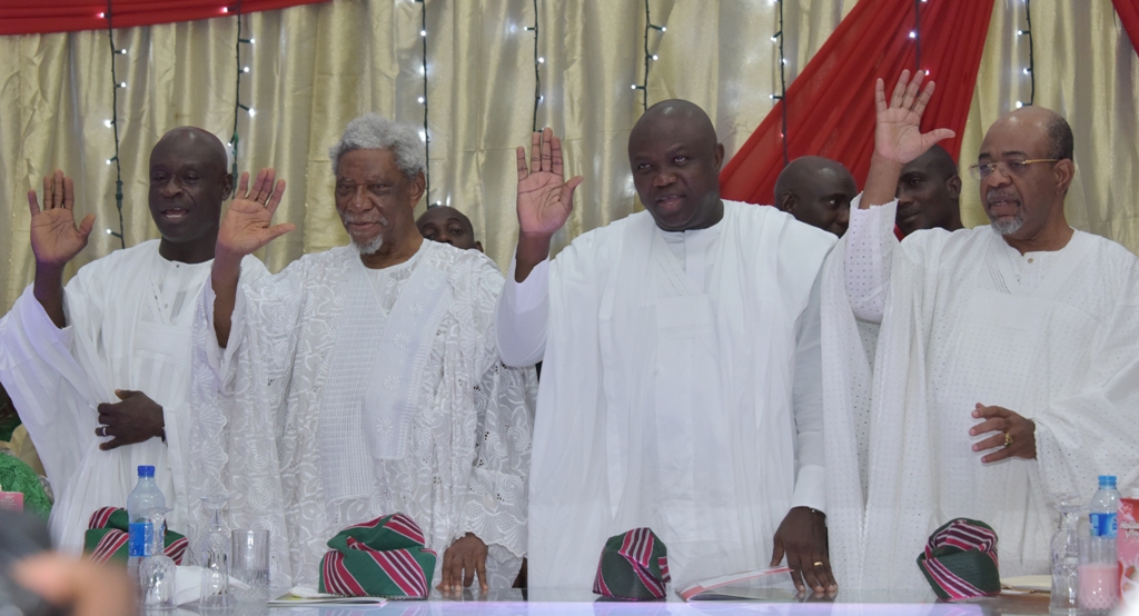 Pictures Ambode at Yoruba Tennis Club 2017 Christmas Eve dance