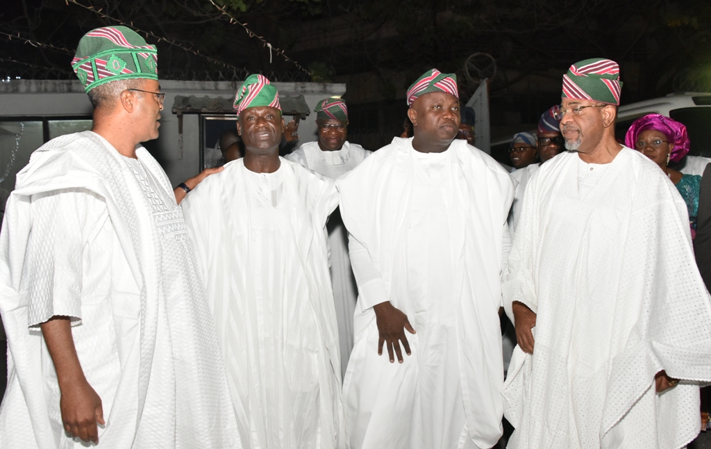 Pictures Ambode at Yoruba Tennis Club 2017 Christmas Eve dance