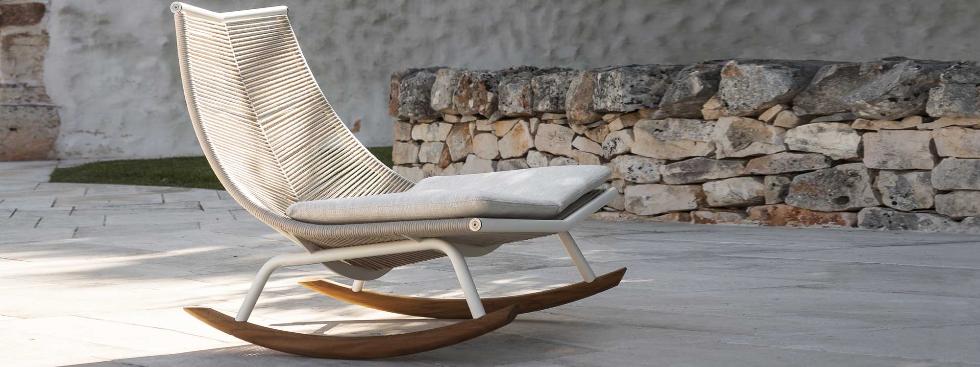 Laze Modern Garden Rocking Chair RODA Exterior Furniture Italy