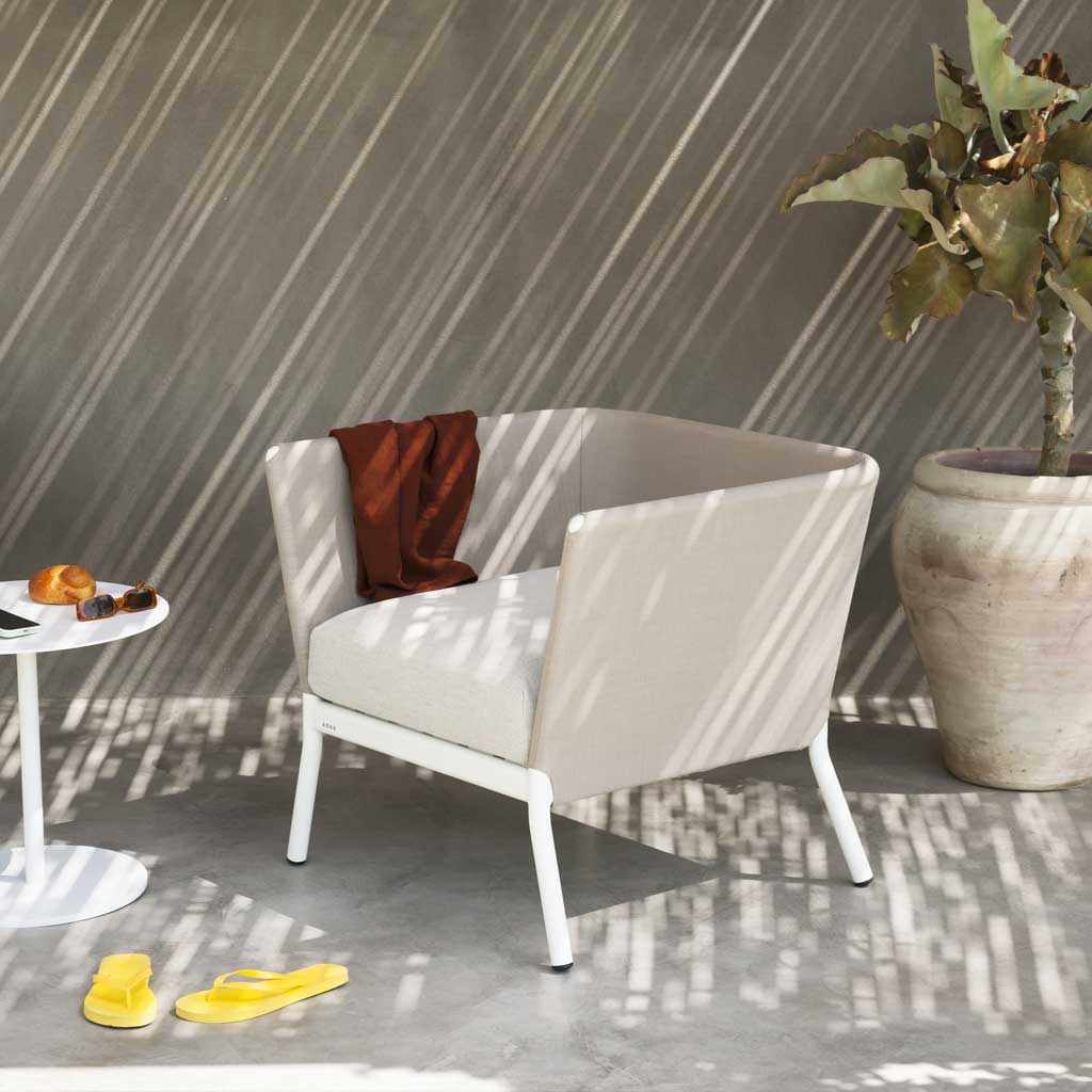 Calla Exterior Lounge Chair RODA Luxury Outdoor Furniture, Italy