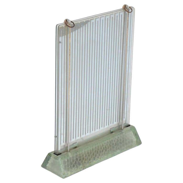 Rare Museum-Quality Glass Radiator by René Coulon for Saint-Gobain