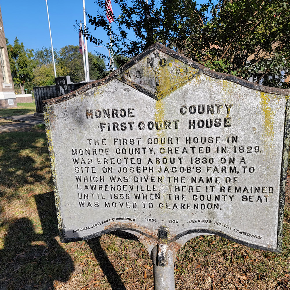 Courthouse Historical Sign Encyclopedia of Arkansas