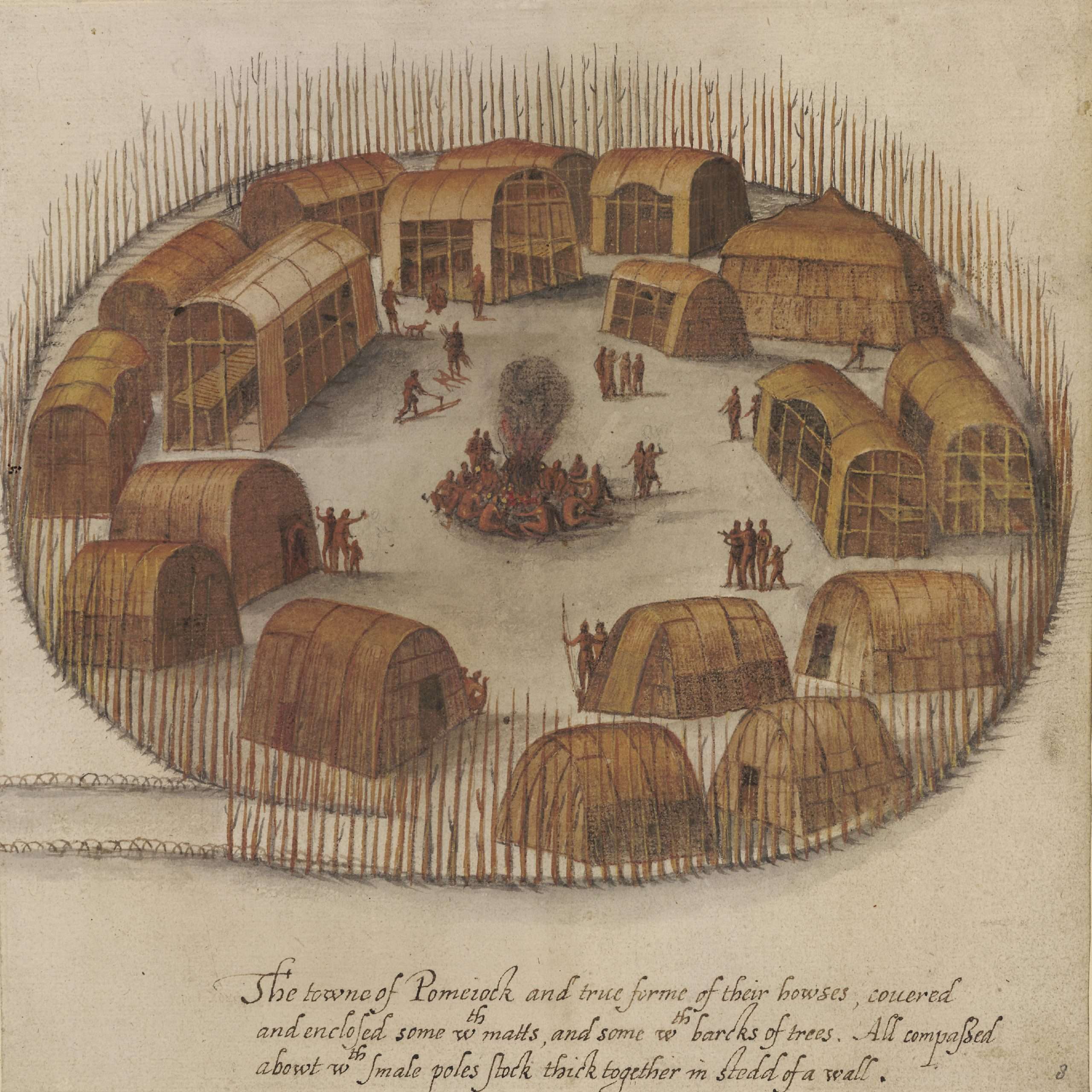 The towne of Pomeiock Encyclopedia Virginia