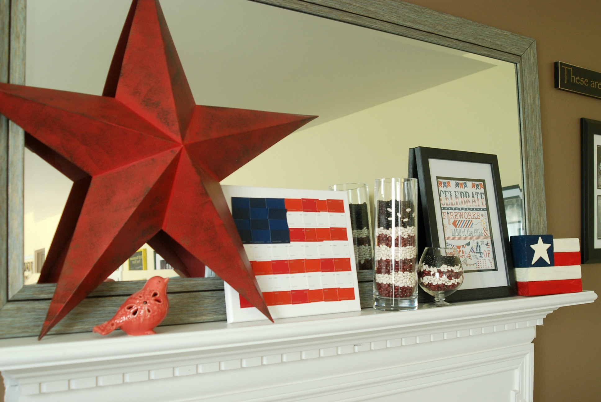 4th of July Mantel Endlessly Inspired