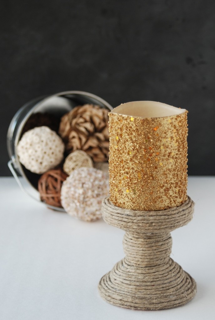 JuteWrapped Candle Holder Endlessly Inspired