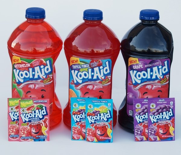 KoolAid Fruit Drink Dyed Outdoor Pillow Endlessly Inspired