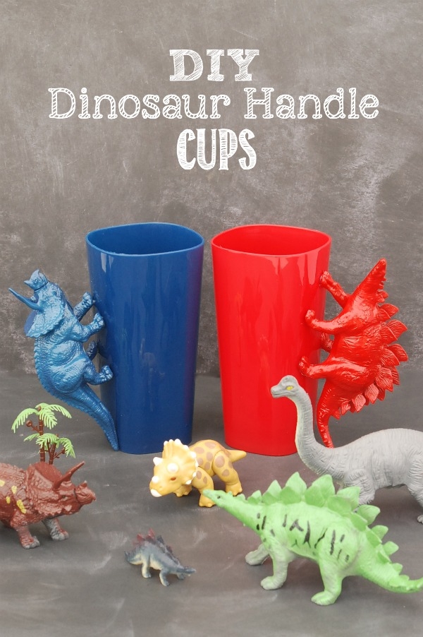 DIY Dinosaur Handle Cups Endlessly Inspired