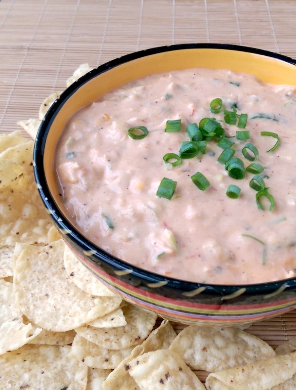 This cheesy Mexican chicken dip can be made right in your slow cooker