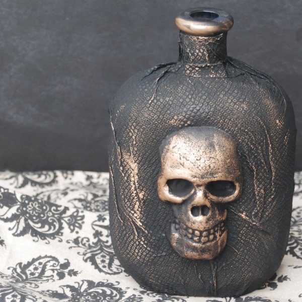 DIY Skull Bottle Endlessly Inspired