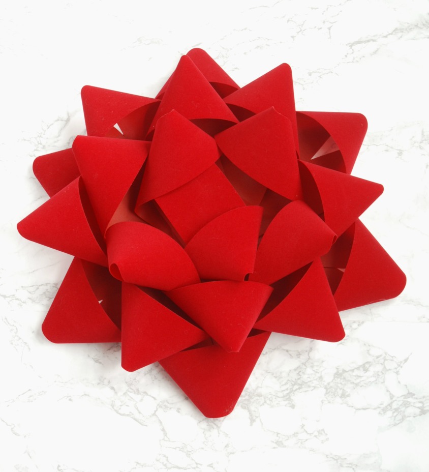 Making a huge presentstyle bow out of ribbon is actually
