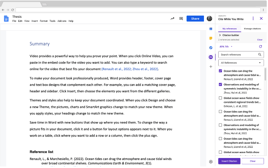 EndNote 最高の引用および参考文献管理ツール