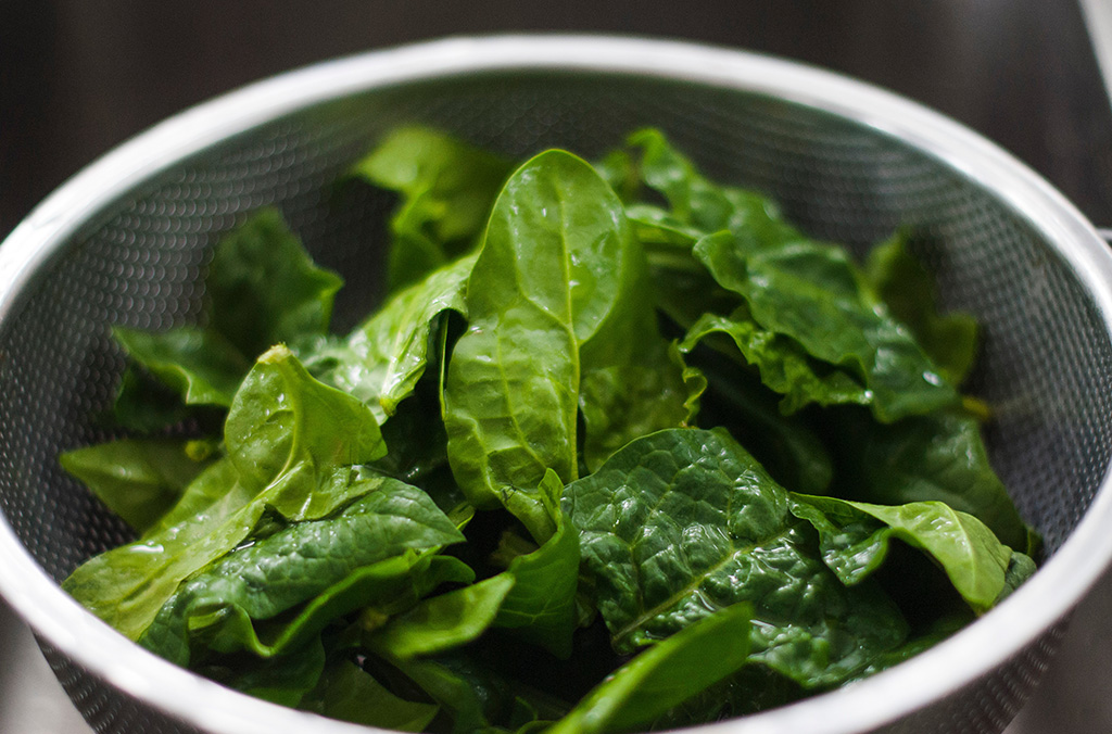 Spinach Ends + Stems with Chef Alison