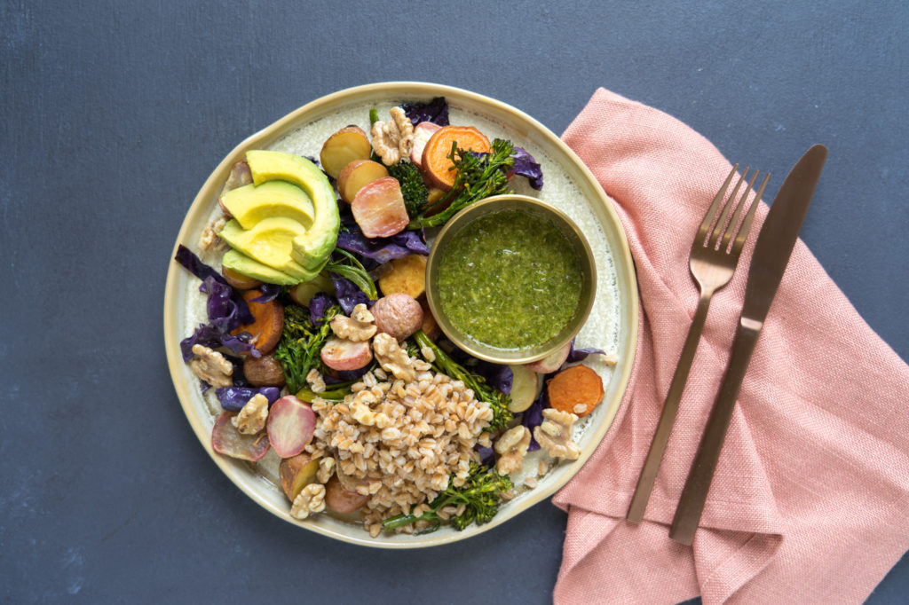 Roasted Vegetable Dinner Salad Ends + Stems with Chef Alison
