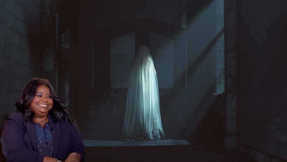 Octavia Spencer claims her house is haunted by the "ghost" of a late