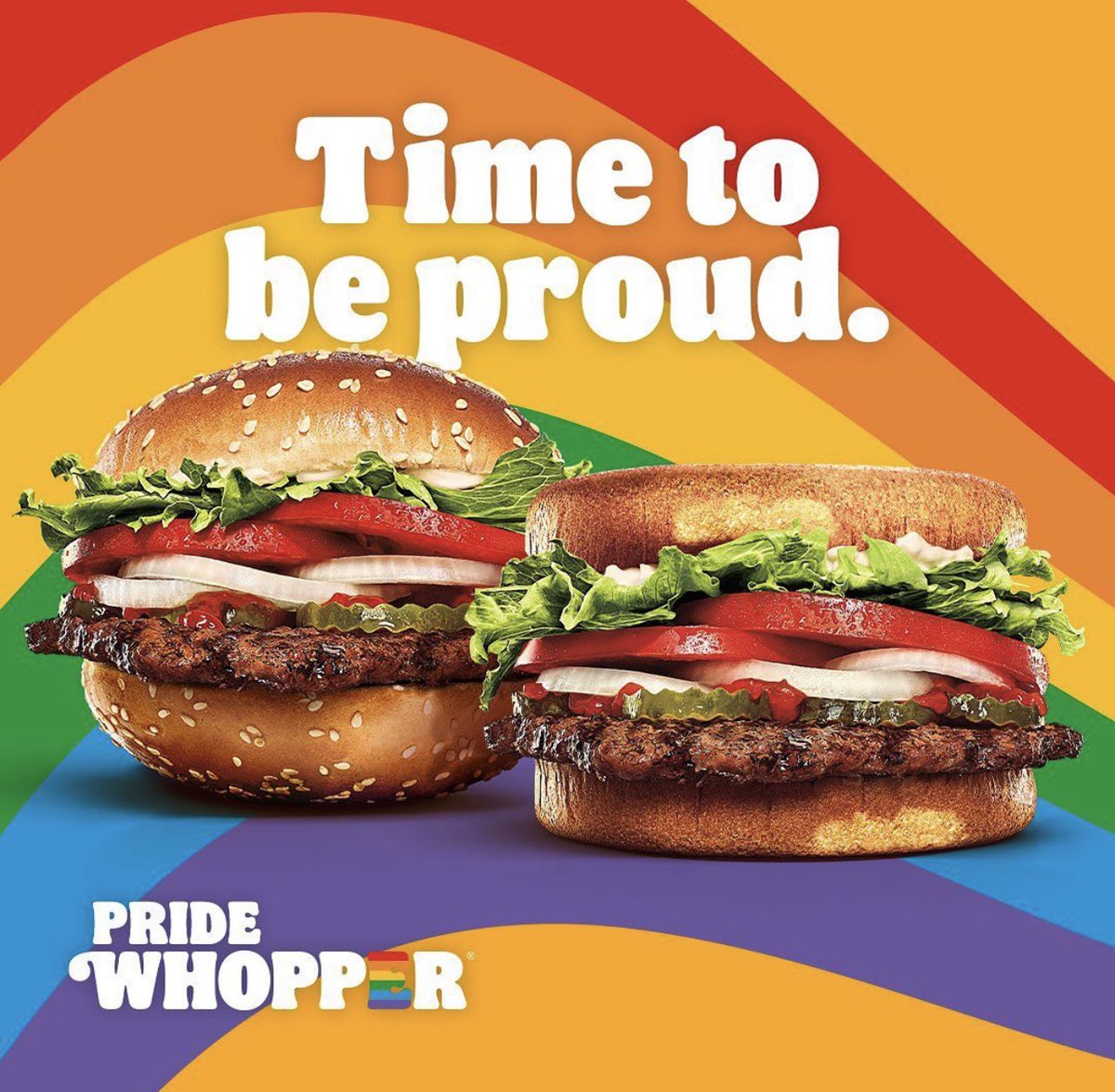Burger King debuts ‘Pride Whopper’ with two top or two bottom buns
