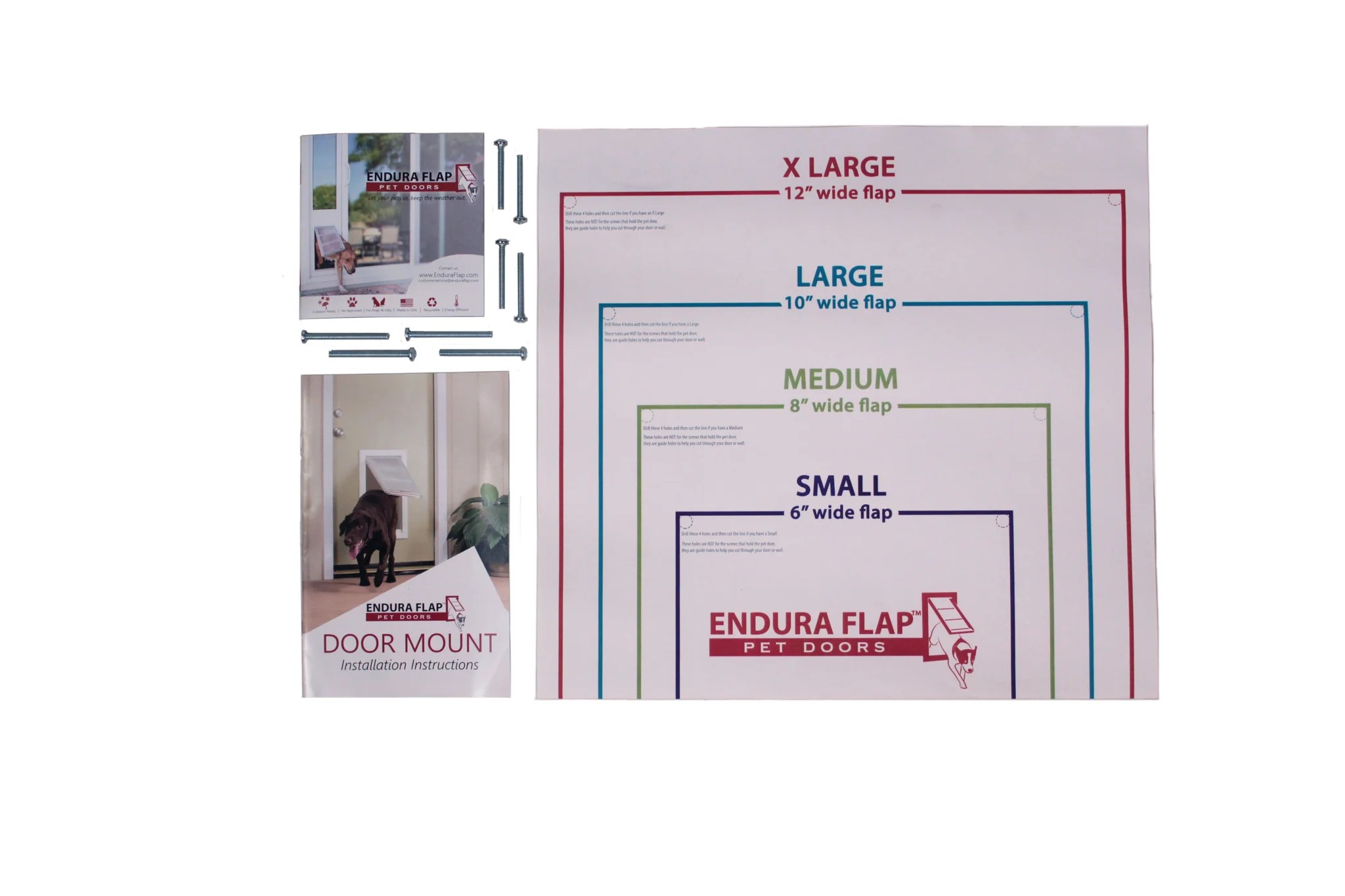 Endura Flap Original Door Mount Kit Upgrade with Double Flap for