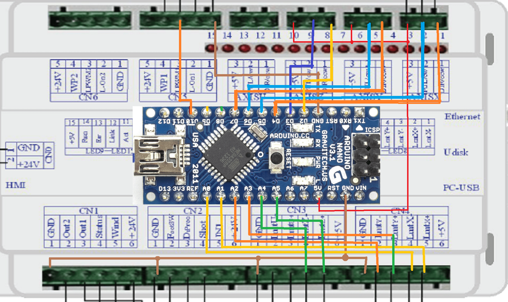 An Endurance laser service software for an Arduino nano (second release