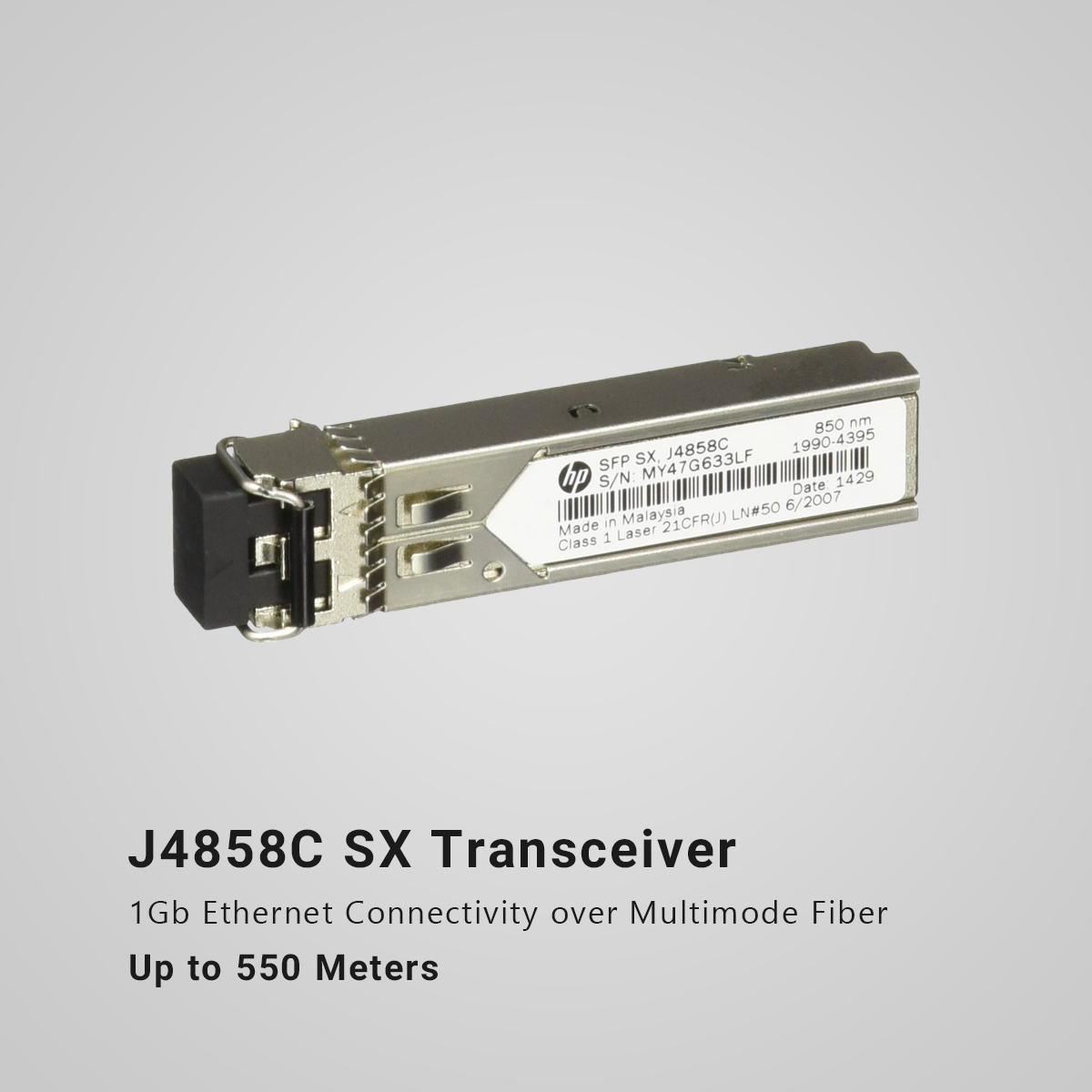 HP X121 1G SFP LC SX Transceiver J4858C