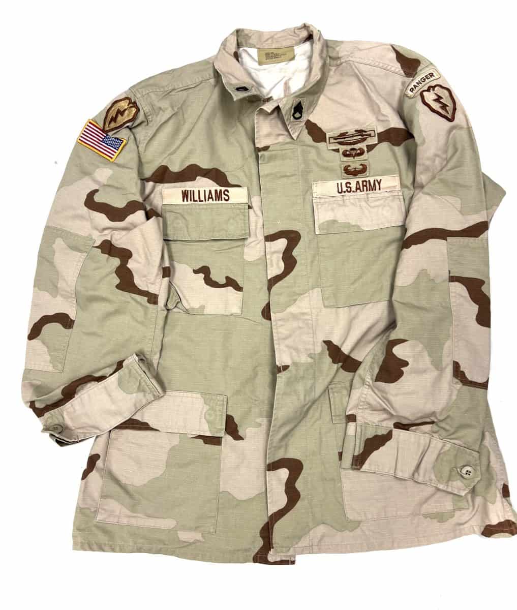 US Army DCU Jacket Double Patched to SSG WILLIAMS Airborne & Ranger