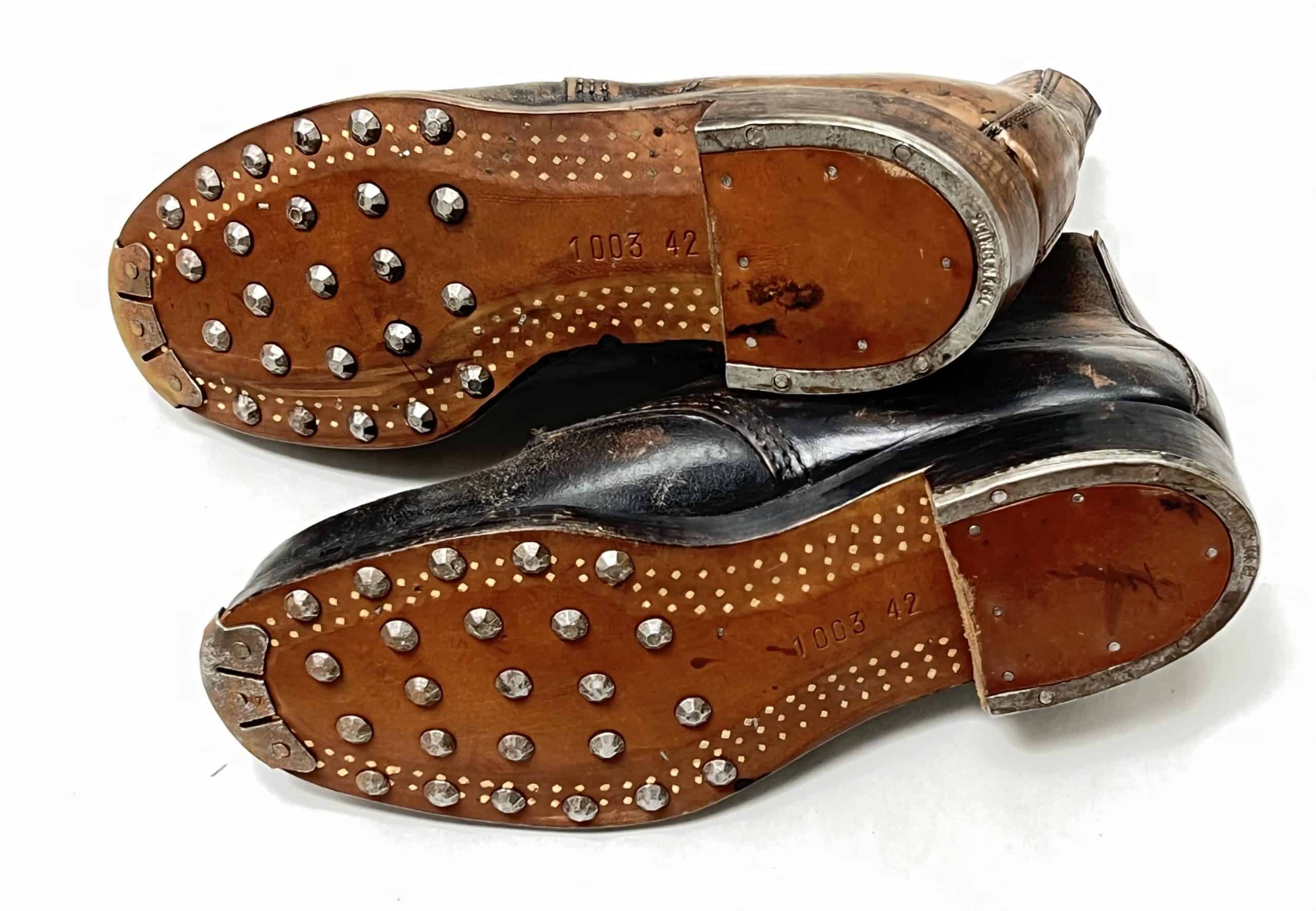 WW2 German Hobnailed Field Shoes Boots Unissued Enemy Militaria