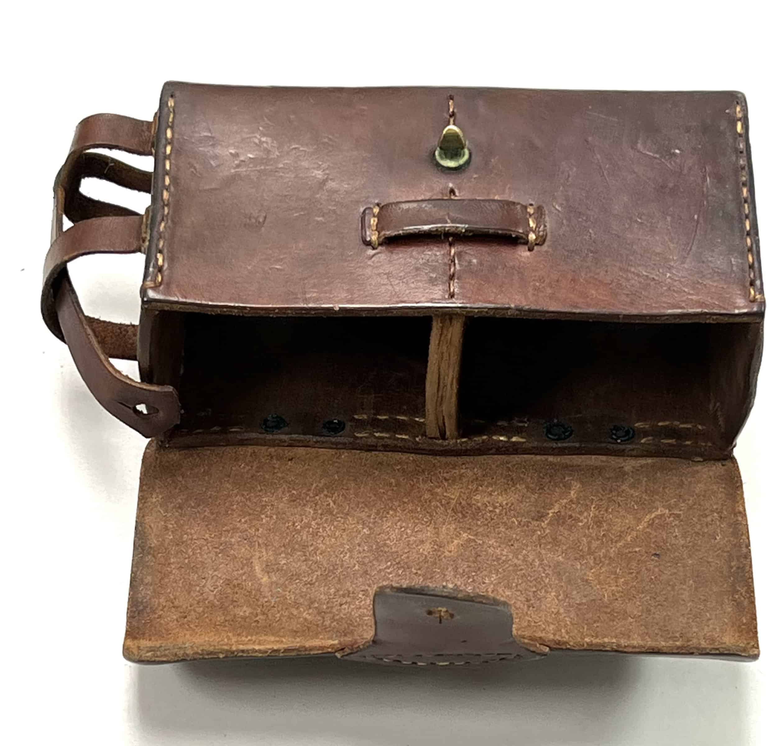 WW2 Japanese Army & Special Naval Landing Force Leather Rear Ammo Pouch