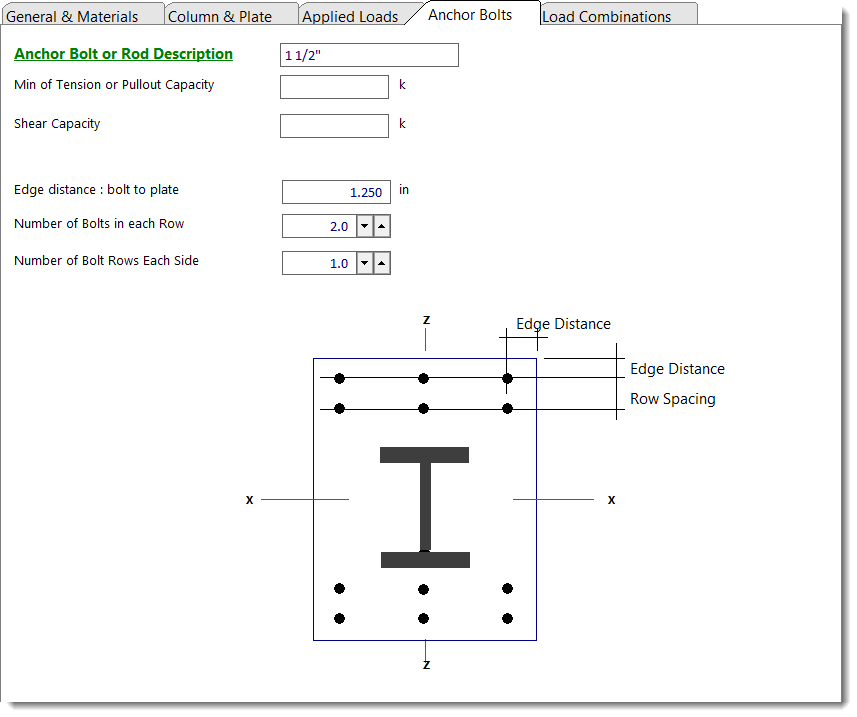 Calculation Modules > Miscellaneous Calculation Modules > Steel Base Plate