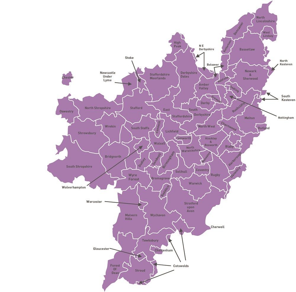 Severn Trent Water Coverage Map