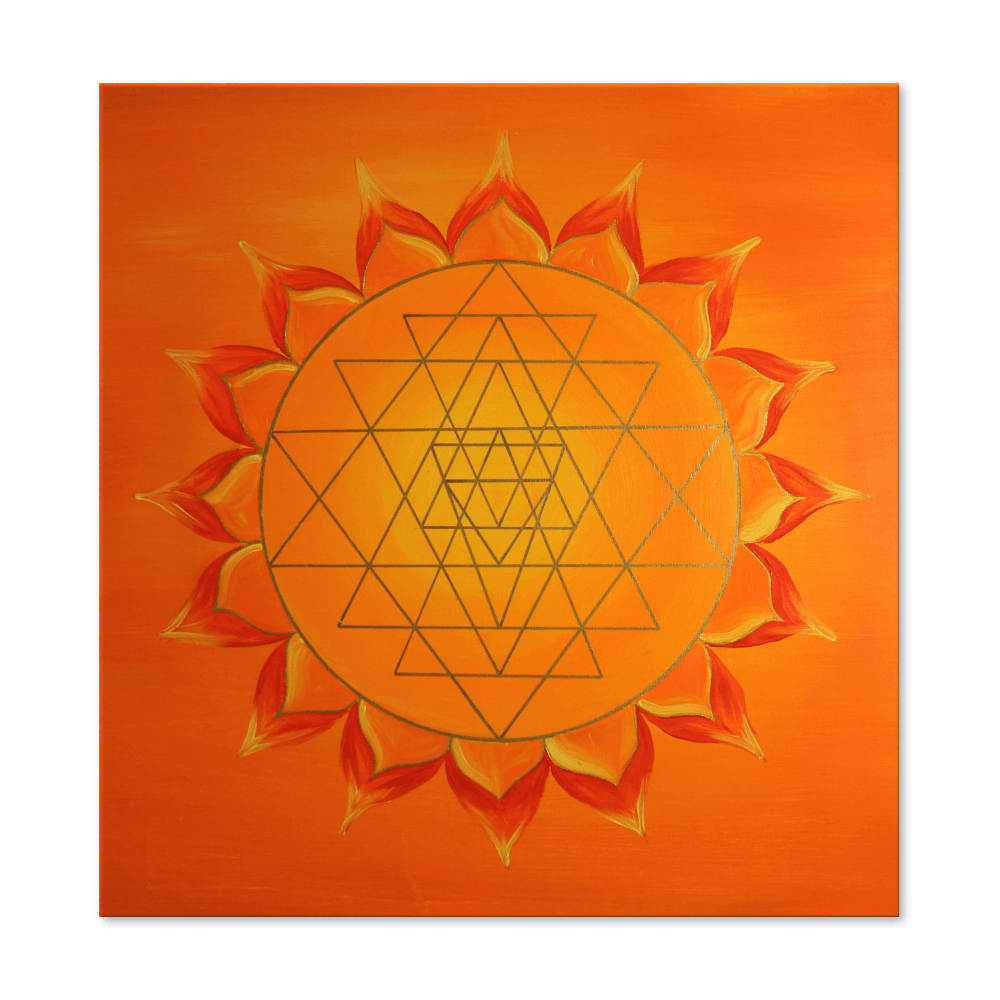 Energy Art Sri Yantra "Yoga Yantra" handpainted
