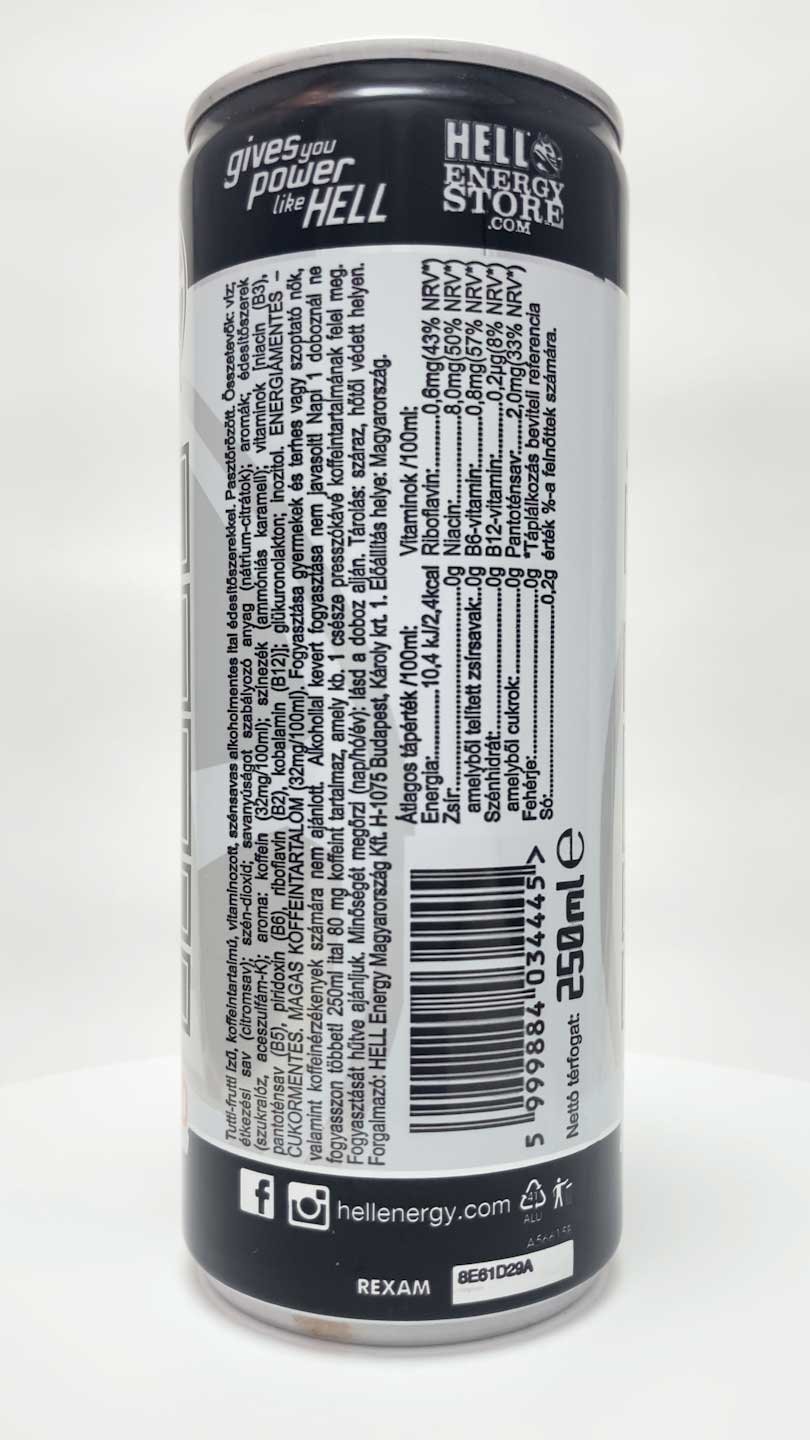 Hell Zero Energy Drink Cans UK