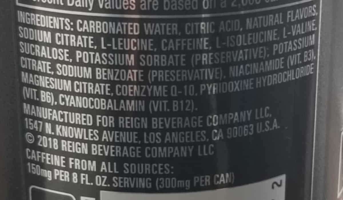 Is Reign GlutenFree? (Find Out) Energy Drink Hub