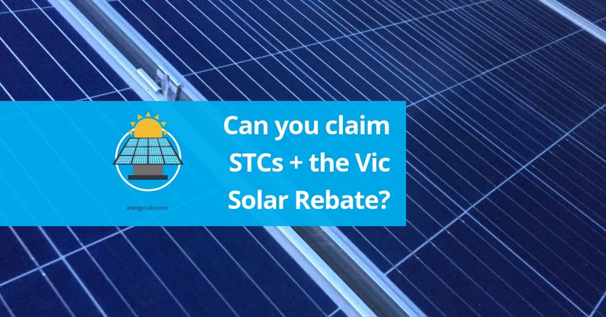 Can you claim STCs for a solar energy system and be eligible for the
