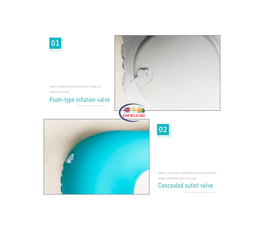 Portable Inflatable UShape Pillow