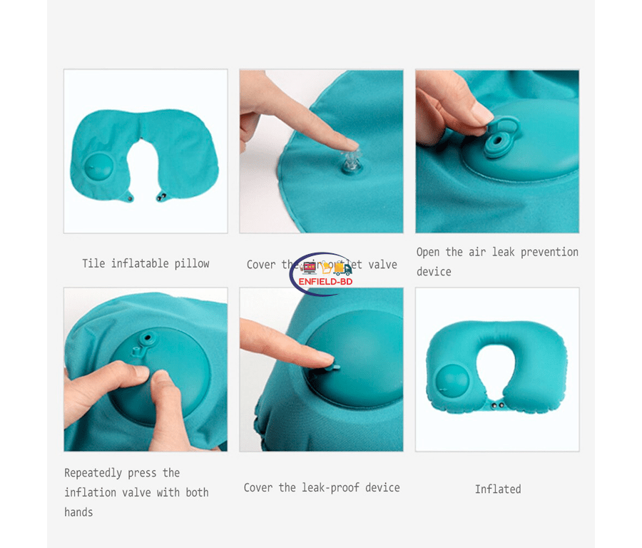 Portable Inflatable UShape Pillow