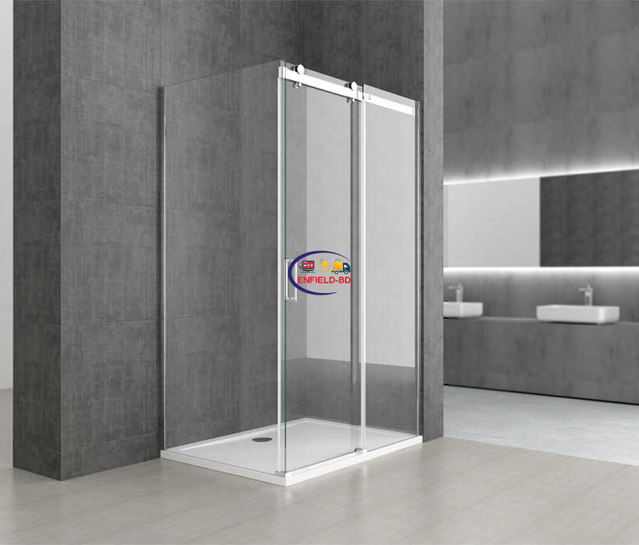 4×6 Feet Shower Cubicle Sliding Door Enclosure 8mm Glass Frameless