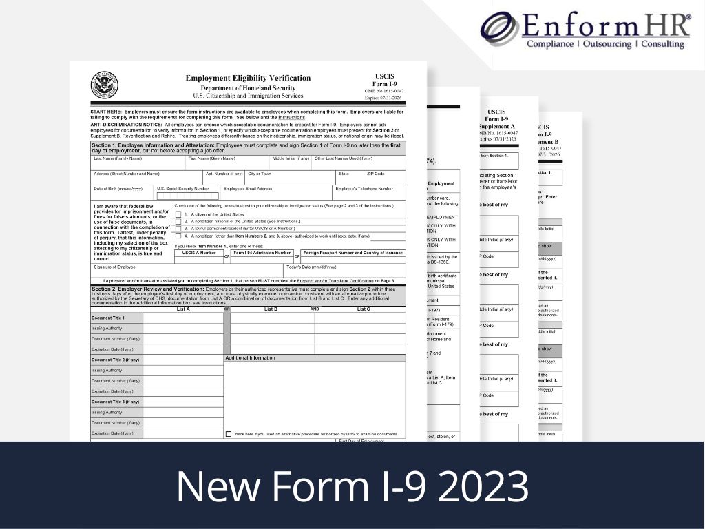 New Form I9 2023 EnformHR, LLC