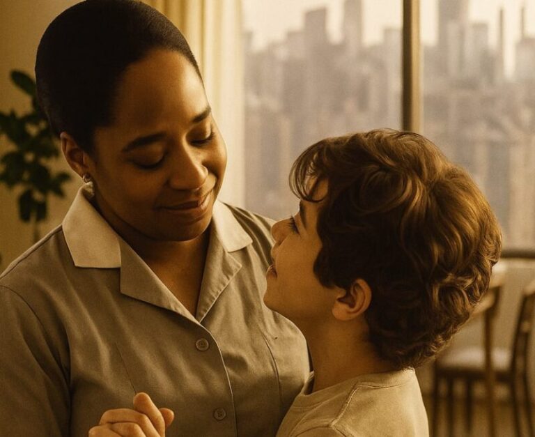 A billionaire came home and saw the housekeeper entertaining the child