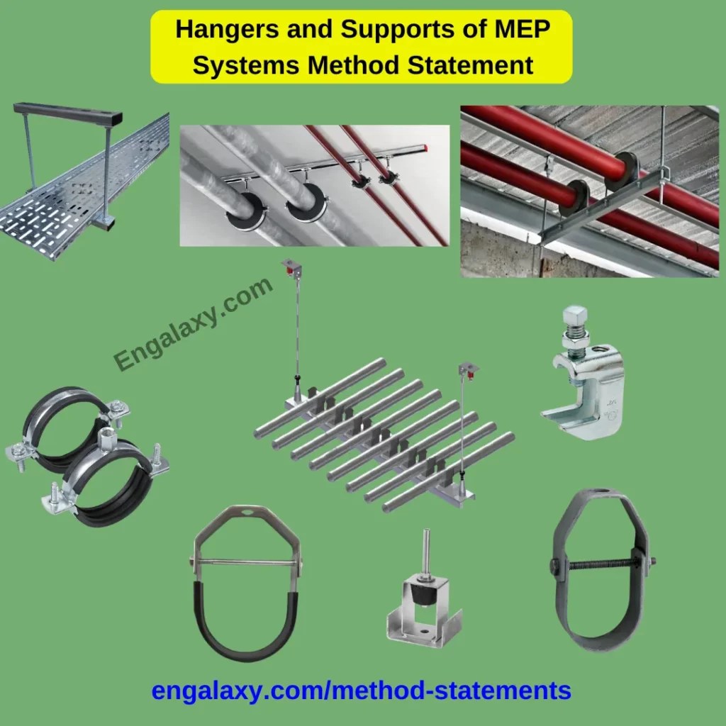 Hangers and Supports Installations of MEP Systems Method Statement The Engineering Galaxy