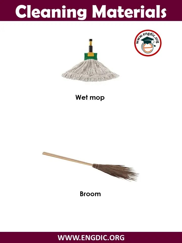Cleaning Materials List with Pictures PDF EngDic