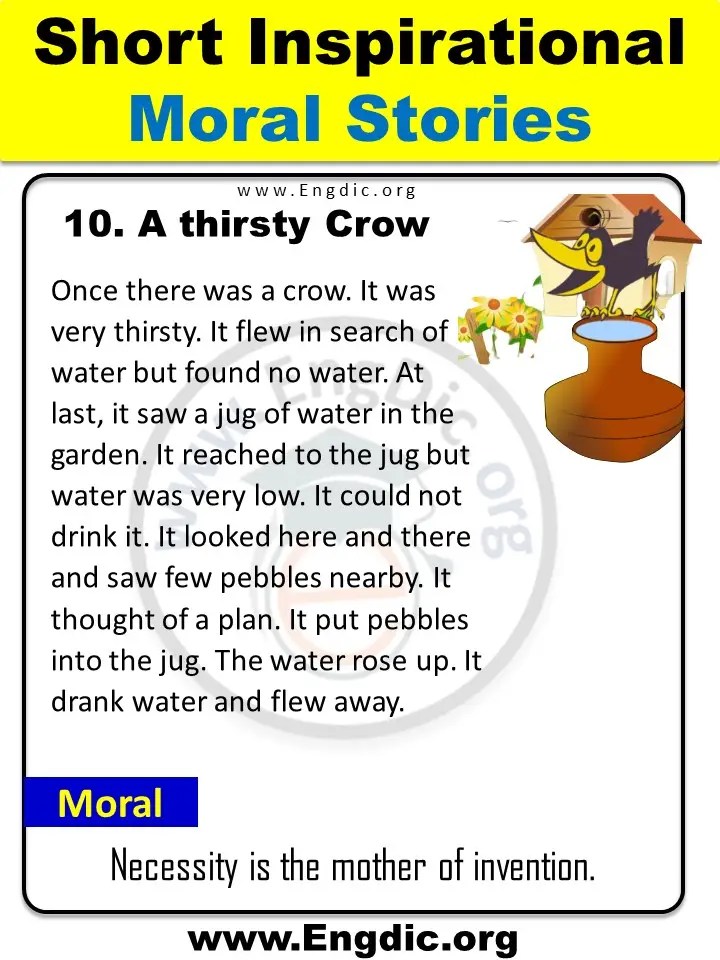 10 Best Short Moral Stories for Kids EngDic