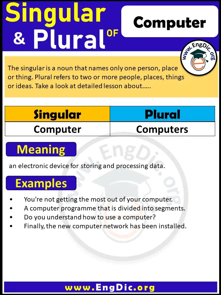 plural of Computer EngDic