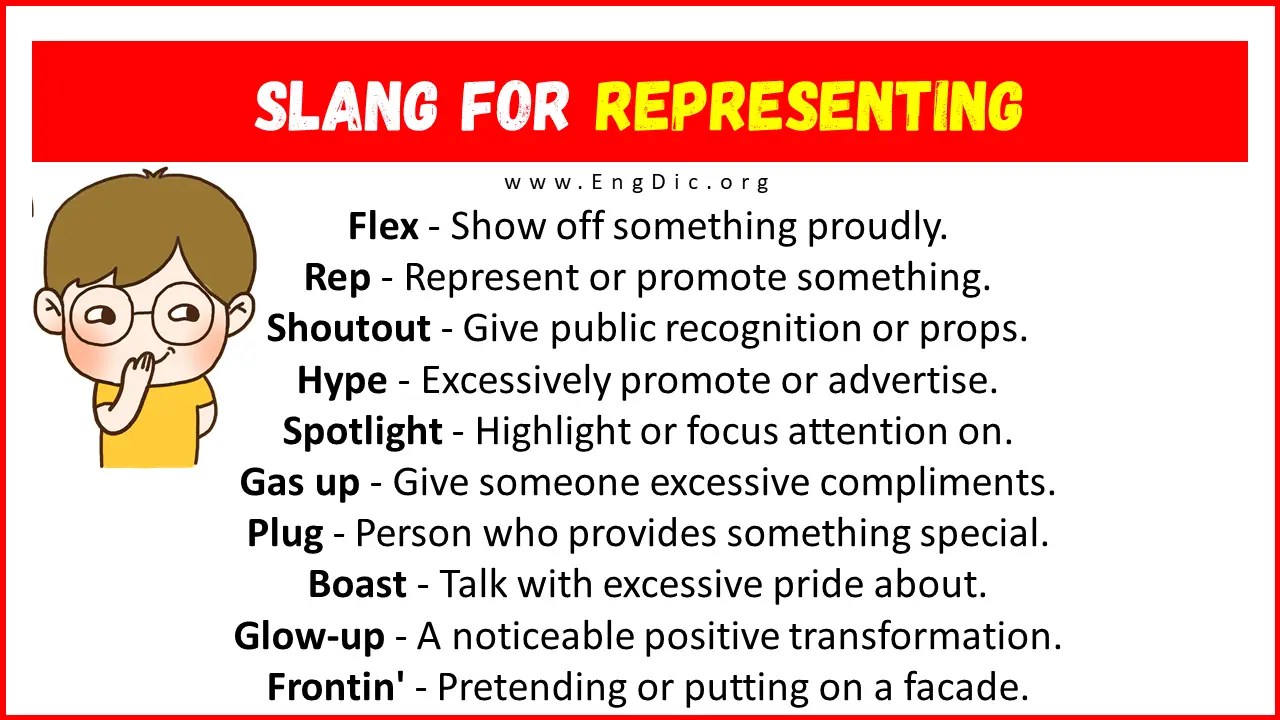30+ Slang for Representing (Their Uses & Meanings) EngDic