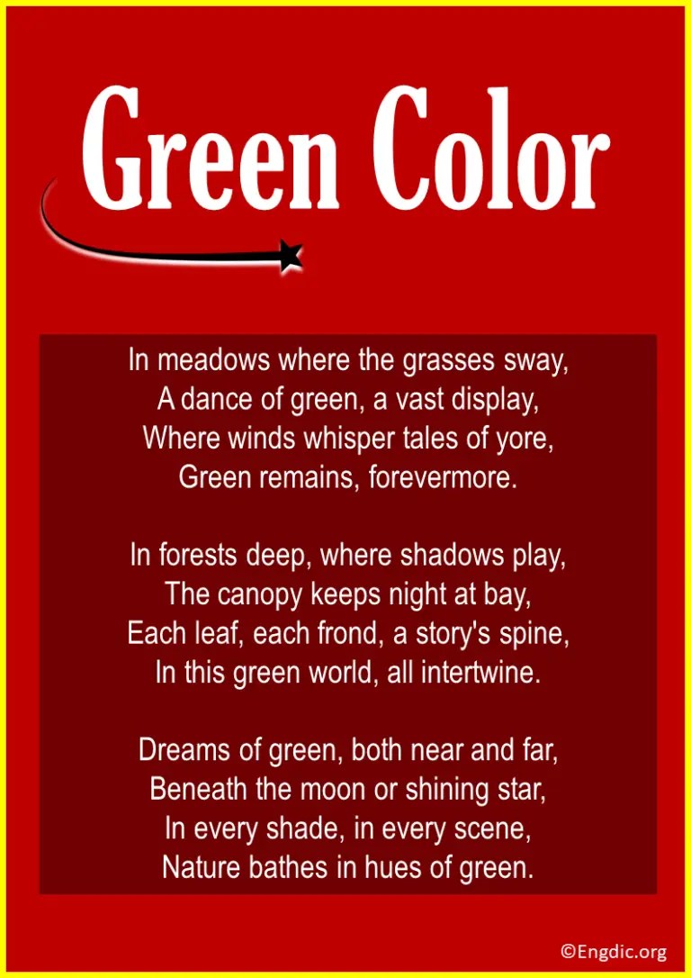 10 Poems about Green Color EngDic