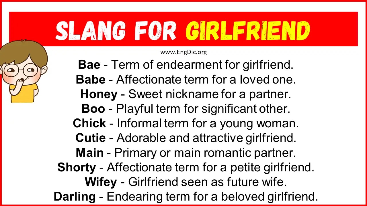 20+ Slang for Girlfriend (Their Uses & Meanings) EngDic