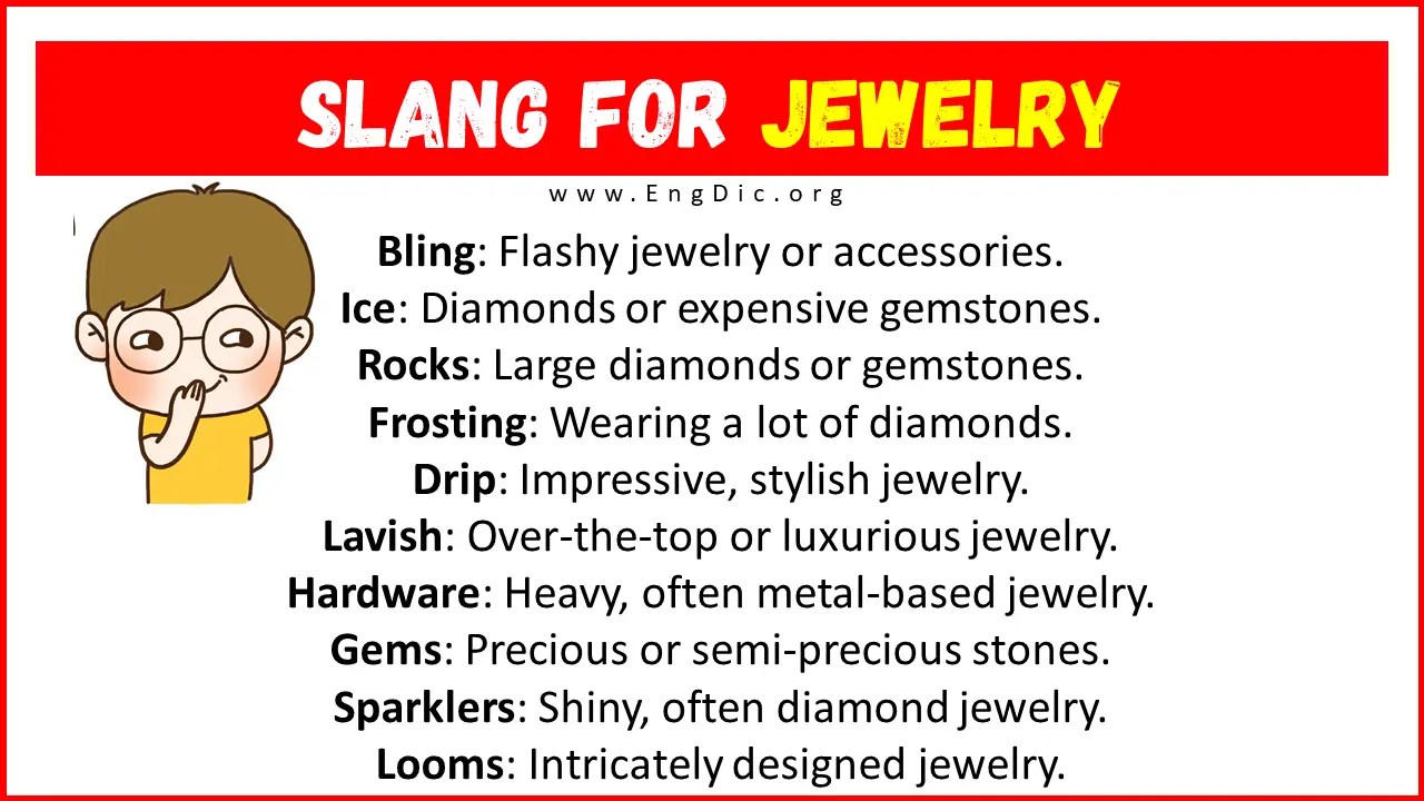 20+ Slang for Jewelry (Their Uses & Meanings) EngDic