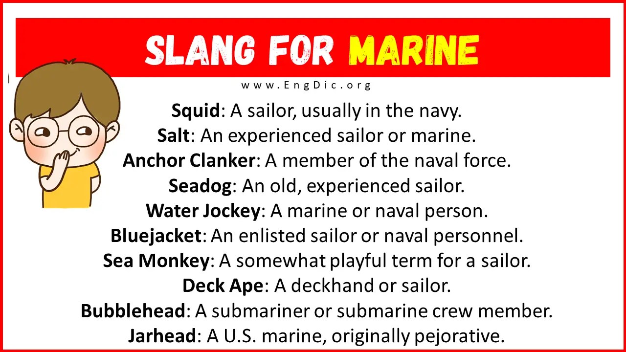 20+ Slang for Marine (Their Uses & Meanings) EngDic