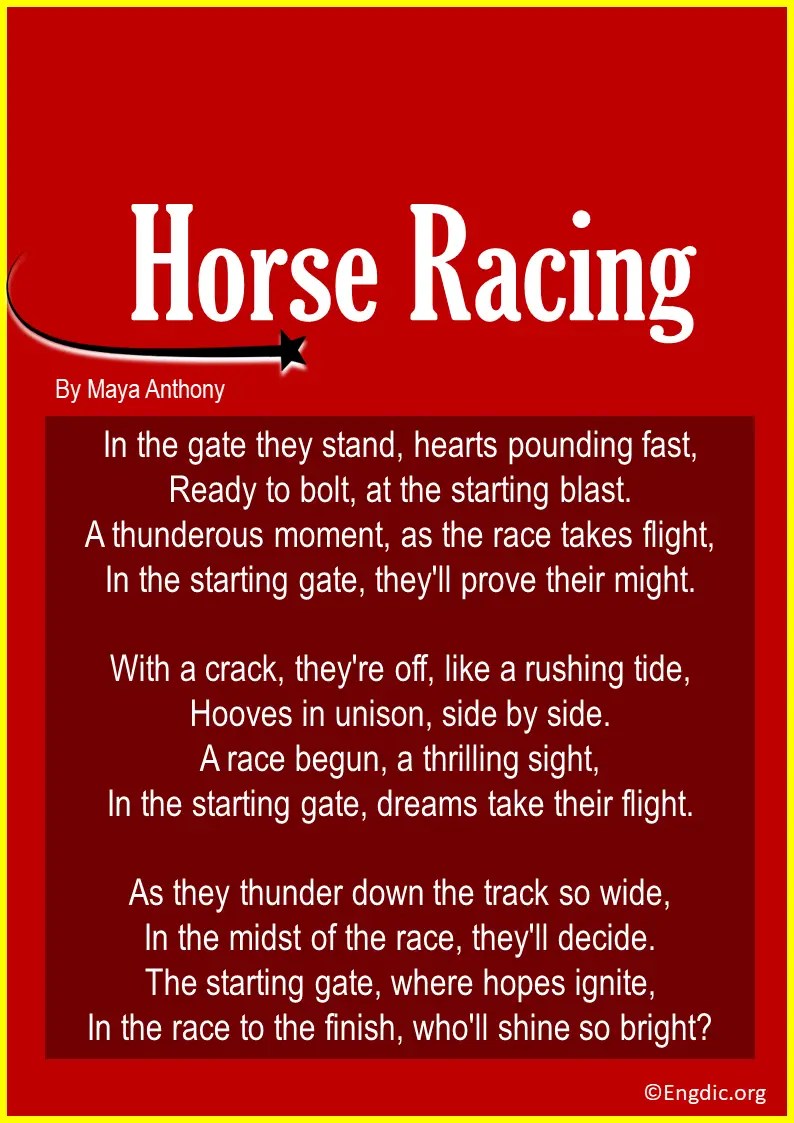 10 Best Short Poems about Horse Racing EngDic
