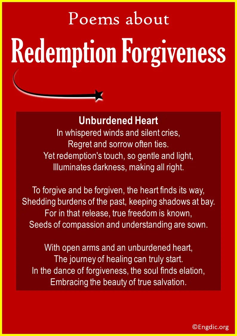 Top 10 Poems about Redemption EngDic